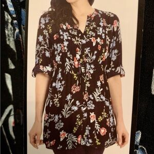 Hilary Radley Vibrant Tunic Top